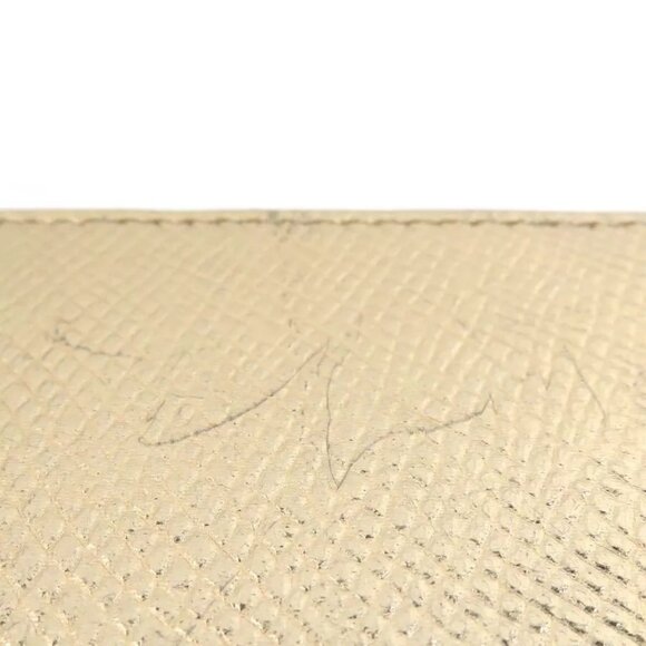 Auth CELINE Zip Around Long Wallet Gold Leather/Goldtone - Picture 6 of 15